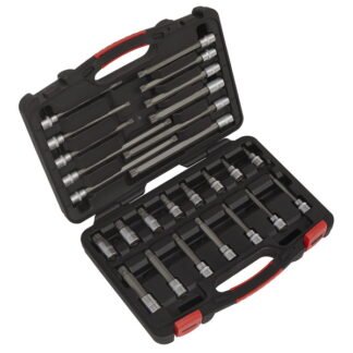 Sealey Premier Platinum Spline Socket Bit Set 3/8IN Sq Drive 26pc (5054511845402) AK89002