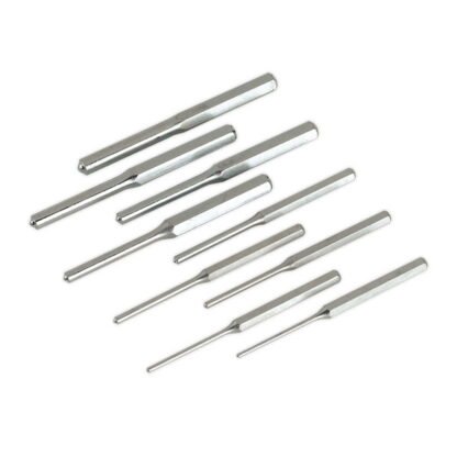 Sealey Premier Imperial Roll Pin Punch Set 1/8- 1/2IN 9pc (5024209346184) AK9109