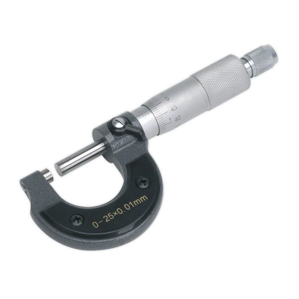 Sealey External Micrometer 0- 25mm (5024209277259) AK9630M