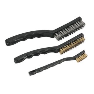 Sealey Auto Engineer s Wire Brush Set 3pc (5024209317917) AK9801