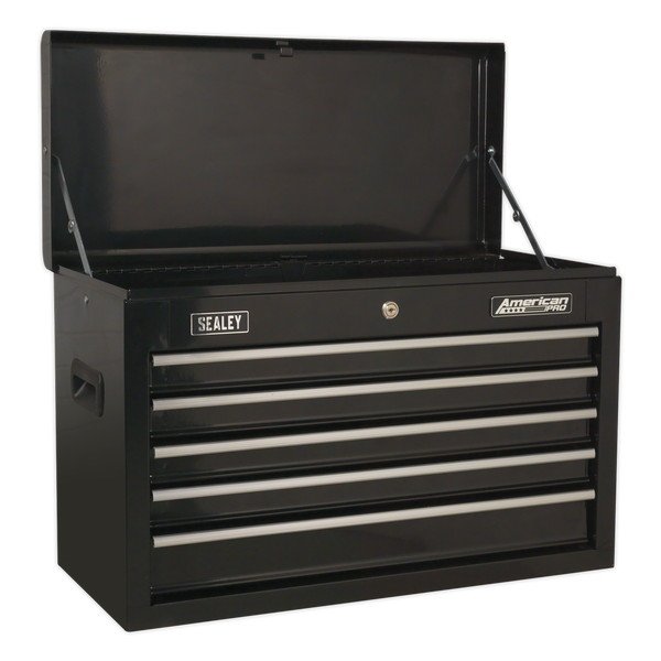 Sealey American PRO® Topchest 5 Drawer - Black (5054511148534) AP225B