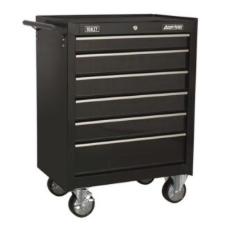 Sealey American PRO® Rollcab 6 Drawer - Black (5054511148558) AP226B