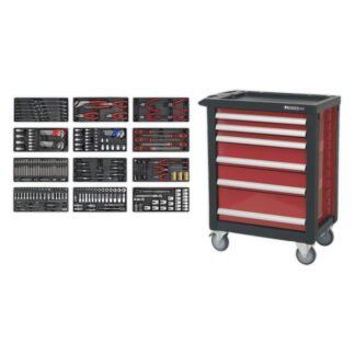 Sealey Premier™ Rollcab 6 Drawer with 298pc Tool Kit (5054511202403) AP2406TBTC01