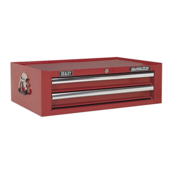 Sealey Superline PRO® Mid- Box Tool Chest 2 Drawer - Red (5051747444638) AP26029T