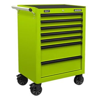 Sealey Superline PRO® Rollcab 7 Drawer - Green/Black (5054630302817) AP26479THV