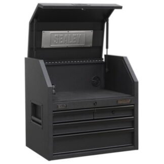 Sealey Superline PRO® Black Edition Topchest with 4 Soft Close Drawers & Power Bar 660mm (5054511261578) AP2704BE