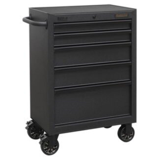 Sealey Superline PRO® Black Edition Rollcab with 5 Soft Close Drawers 680mm (5054511261585) AP2705BE
