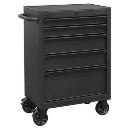 Sealey Superline PRO® Black Edition Rollcab with 5 Soft Close Drawers 680mm (5054511261585) AP2705BE