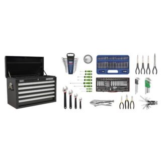 Sealey Superline PRO® Topchest 5 Drawer with 139pc Tool Kit - Black (5051747494756) AP33059BCOMBO
