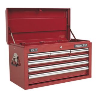 Sealey Superline PRO® Topchest 6 Drawer - Red (5051747470507) AP33069