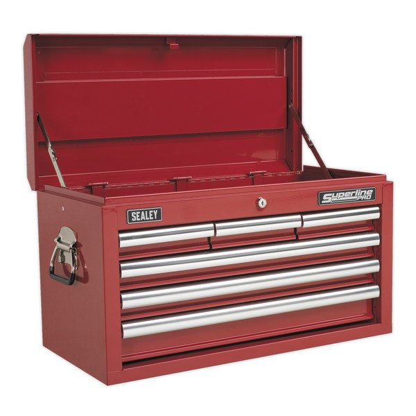 Sealey Superline PRO® Topchest 6 Drawer - Red (5051747470507) AP33069