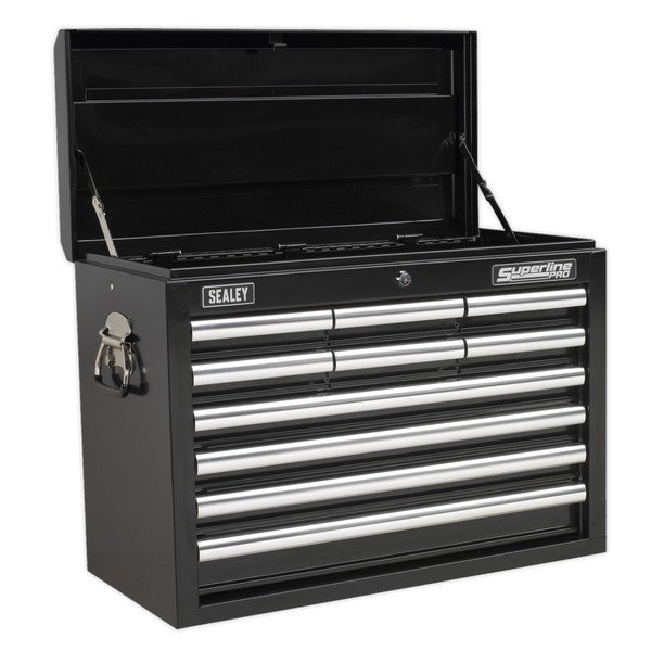 Sealey Superline PRO® Topchest 10 Drawer - Black (5051747470552) AP33109B