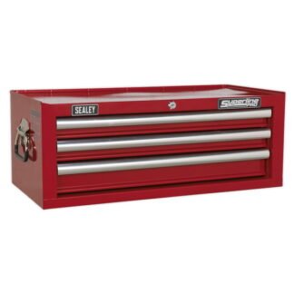 Sealey Superline PRO® Mid- Box Tool Chest 3 Drawer - Red (5051747470569) AP33339
