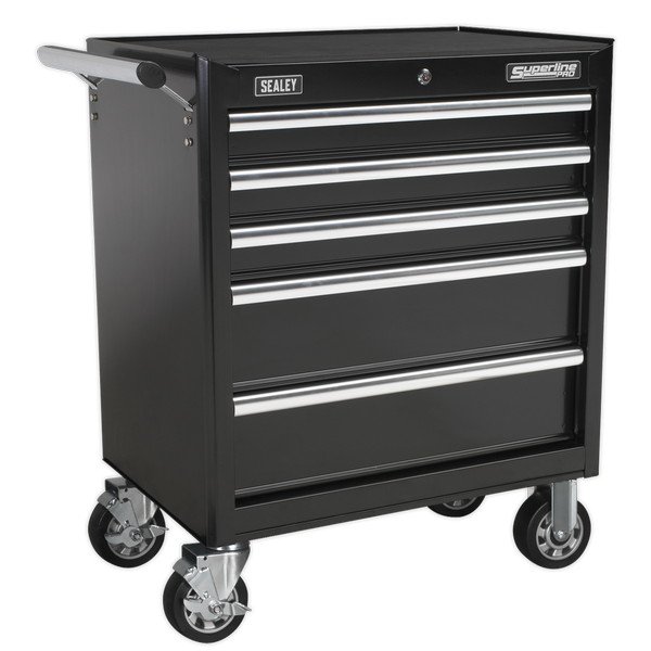 Sealey Superline PRO® Rollcab 5 Drawer - Black (5051747470613) AP33459B