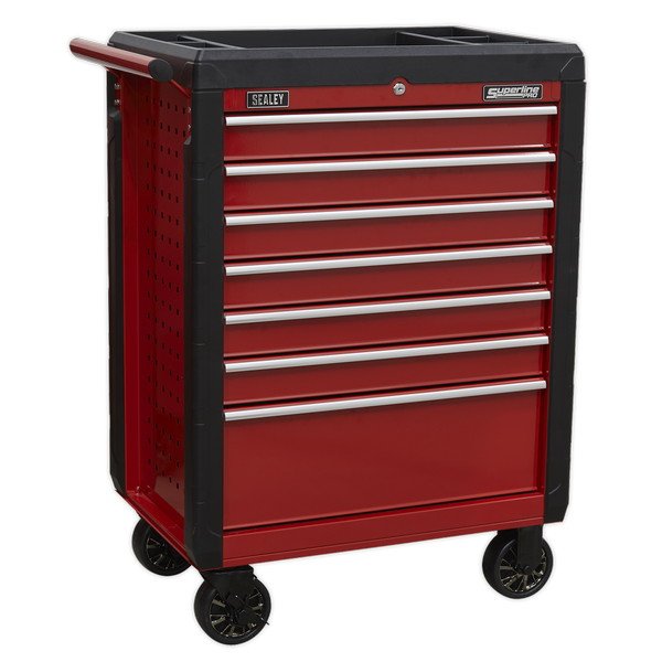 Sealey Superline PRO® Rollcab 7 Drawer - Red (5054511592603) AP3407