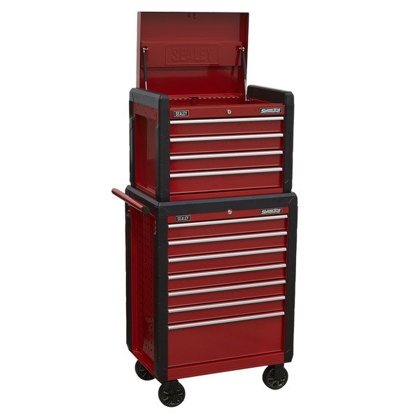 Sealey Superline PRO® Topchest & Rollcab Combination 11 Drawer (5054511761894) AP3411STACK