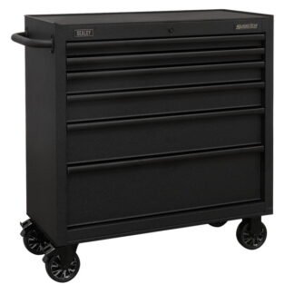 Sealey Superline PRO® Black Edition Rollcab with 6 Soft Close Drawers 915mm (5054511824902) AP3606BE