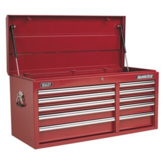 Sealey Superline PRO® Heavy- Duty Topchest 10 Drawer - Red (5051747470422) AP41110
