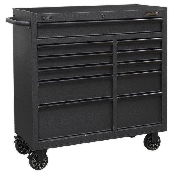 Sealey Superline PRO® Black Edition Rollcab with 11 Soft Close Drawers 1040mm (5054511261608) AP4111BE