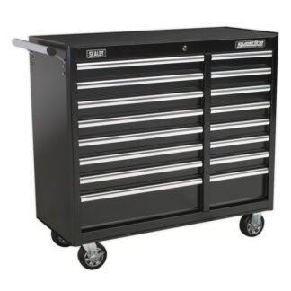 Sealey Superline PRO® Heavy- Duty Rollcab 16 Drawer - Black (5051747470378) AP41169B
