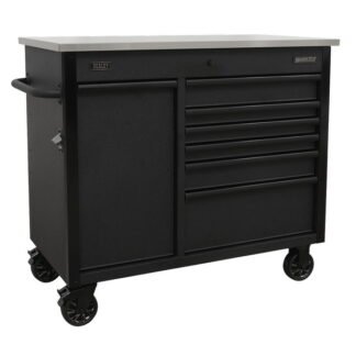 Sealey Superline PRO® Mobile Tool Cabinet with Power Tool Charging Drawer 1120mm (5054630141546) AP4206BE