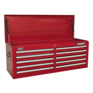 Sealey Superline PRO® Topchest 10 Drawer - Red (5051747937666) AP5210T