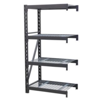 Sealey Heavy- Duty Racking Extension Pack with 4 Mesh Shelves 640kg Capacity Per Level (5054511084894) AP6372E