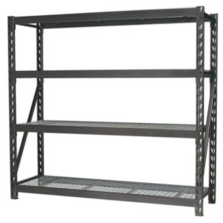 Sealey Heavy- Duty Racking Unit with 4 Mesh Shelves 640kg Capacity Per Level (5051747346710) AP6572