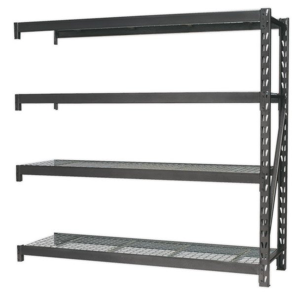 Sealey Heavy- Duty Racking Extension Pack with 4 Mesh Shelves 640kg Capacity Per Level (5051747406452) AP6572E