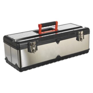 Sealey Stainless Steel Toolbox with Tote Tray 660mm (5024209478120) AP660S