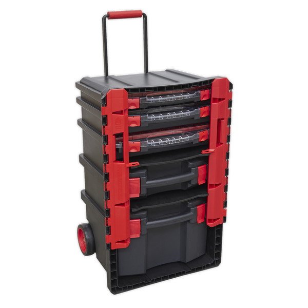 Sealey Professional Mobile Toolbox with 5 Removable Storage Cases (5054511525342) AP860