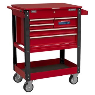 Sealey Superline PRO® Heavy- Duty Mobile Tool & Parts Trolley with 5 Drawers & Lockable Top (5054630189456) AP890M
