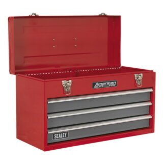 Sealey American PRO® Tool Chest 3 Drawer - Red/Grey (5051747504325) AP9243BB