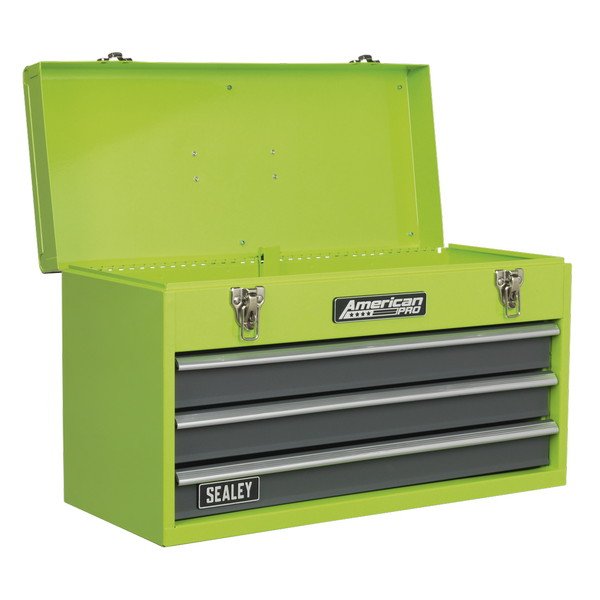 Sealey American PRO® Tool Chest 3 Drawer - Green/Grey (5054630218569) AP9243BBHV