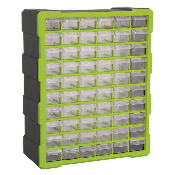 Sealey Cabinet Box 60 Drawer - Green/Black (5054511212143) APDC60HV