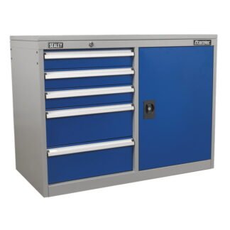 Sealey Premier Industrial™ Cabinet/Workstation with 5 Drawers & 1 Shelf (5051747645103) API1103B