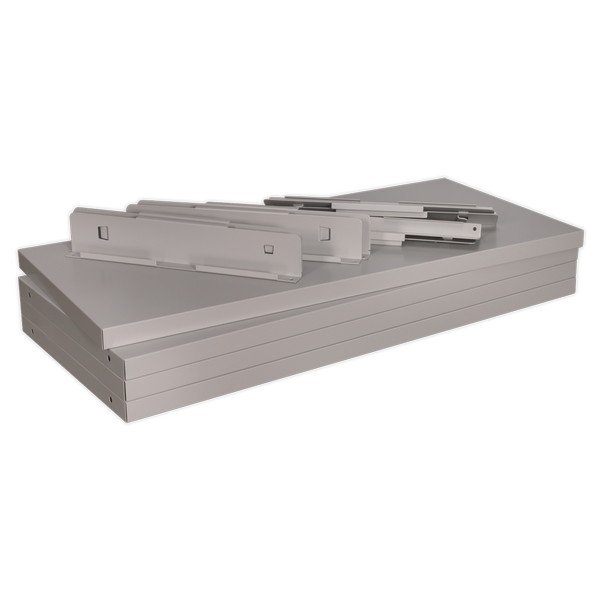 Sealey Premier Industrial™ Shelf for Industrial Cabinets - Pack of 4 (5051747699625) APICS4