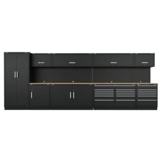 Sealey Premier™ Storage System with Hardwood Worktop 5.58m (5054511004137) APMSOAK