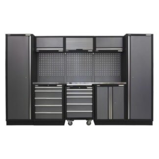 Sealey Superline PRO® Storage System with Stainless Worktop 3.24m (5054511124613) APMSSTACK03SS