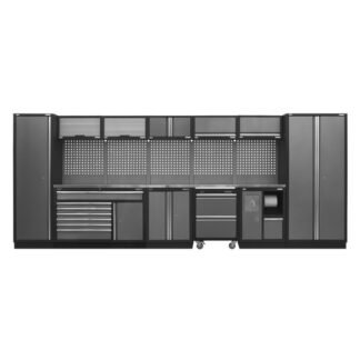 Sealey Superline PRO® Storage System with Stainless Worktop 4.92m (5054630001260) APMSSTACK15SS