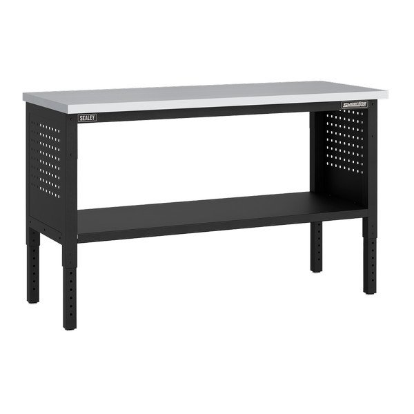 Sealey Superline PRO® Modular Workbench with Stainless Steel Worktop & Adjustable Height 1525mm (5054630576256) APMWB60SS