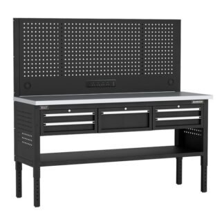 Sealey Superline PRO® Modular Workbench with 5 Drawers Stainless Steel Worktop 1830mm (5054630593901) APMWB72COMBO3SS