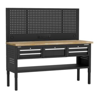 Sealey Superline PRO® Modular Workbench with 5 Drawers Wooden Worktop 1830mm (5054630593918) APMWB72COMBO3W