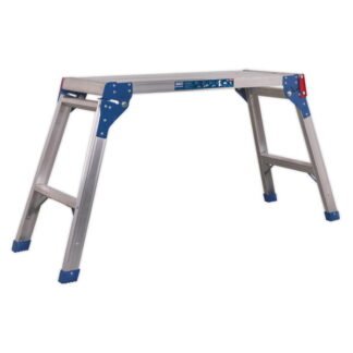 Sealey Folding Platform 2- Tread Aluminium - EN 131- 4 (5051747363892) APS2E