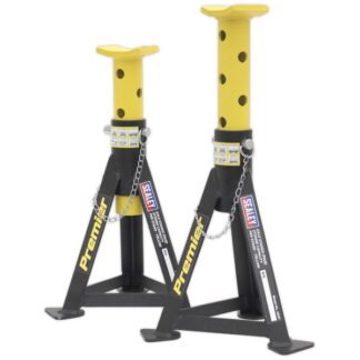 Sealey Premier Axle Stands (Pair) 3 Tonne Capacity per Stand - Yellow (5054511243307) AS3Y