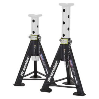 Sealey Premier Axle Stands (Pair) 6 Tonne Capacity per Stand - White (5024209732307) AS6