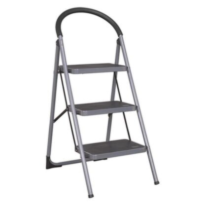 Sealey 3- Tread Step Stool 150kg Capacity - EN 14183 (5024209847407) ASL23