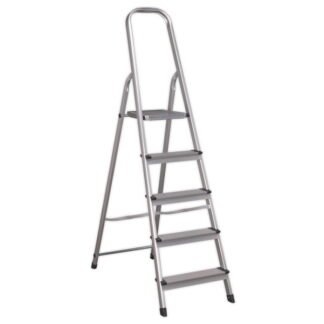 Sealey Step Ladder 5- Tread Aluminium - EN 131 (5024209052139) ASL5