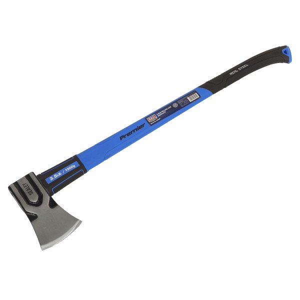 Sealey Premier Felling Axe with Fibreglass Shaft 3.5lb (5054511611809) AXG99