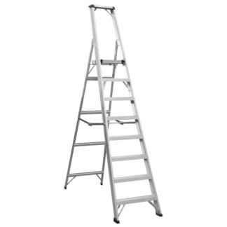 Sealey Industrial Step Ladder 8- Tread Aluminium - EN 131 (5054630480133) AXL8